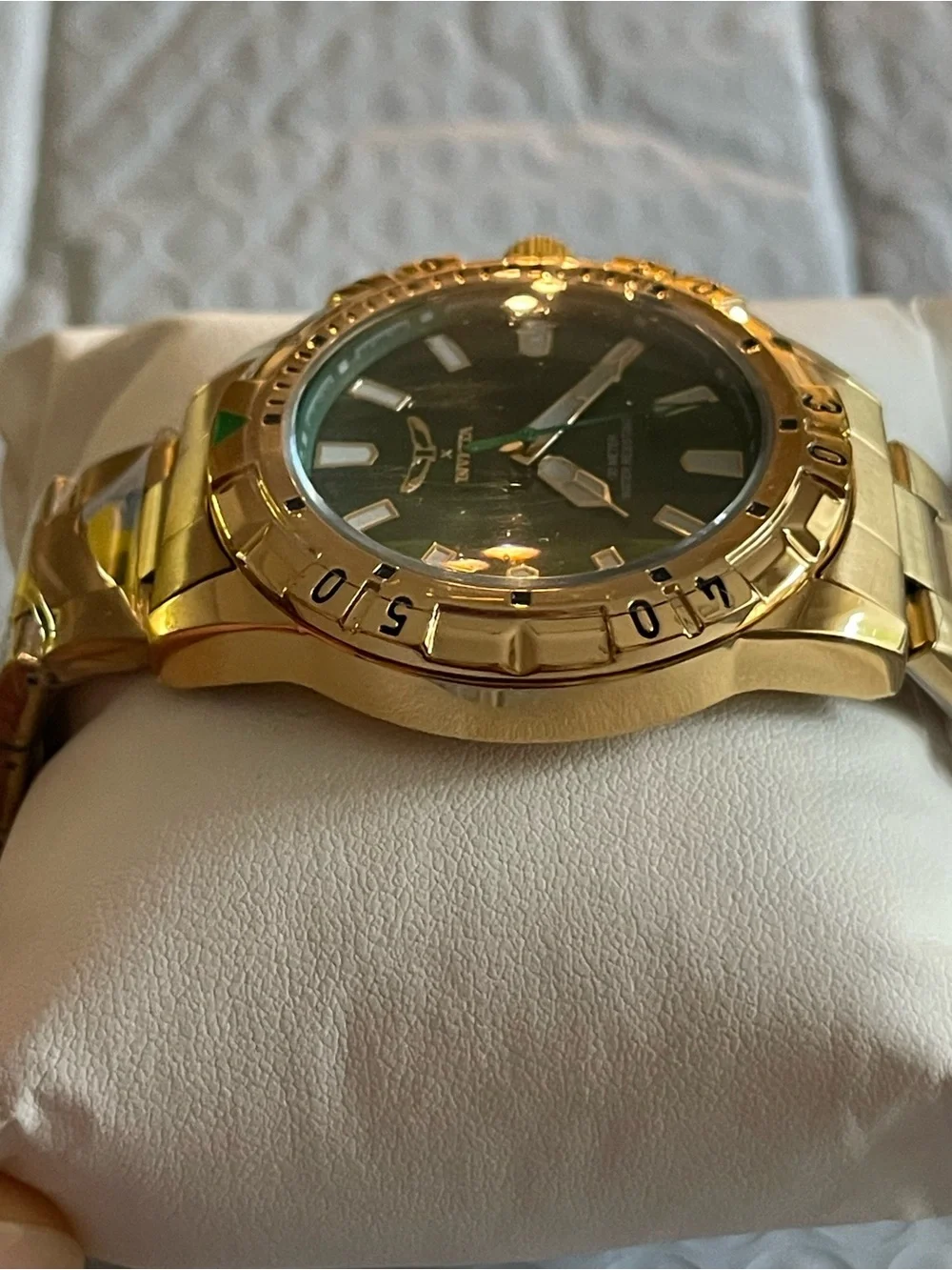 NEW Invicta Specialty I by Invicta Men's Watch - 42mm, Gold & green (69034)